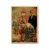 Classic Cartoon Dorohedoro Vintage Pictures Kids Room Bedroom Decoracion Painting Wall Art Music TV Posters and - Dorohedoro Store