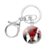 Dorohedoro Anime Keychain Handmade Glass Cabochon Key Ring Holder Pendant Key Chains 4 - Dorohedoro Store