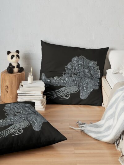 Boss Man Edit- Dorohedoro Throw Pillow Official Dorohedoro Merch