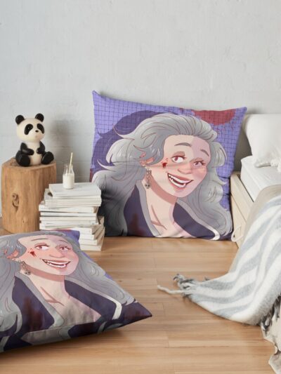 Noi - Dorohedoro Throw Pillow Official Dorohedoro Merch