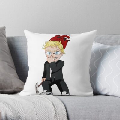 Dorohedoro Shin Throw Pillow Official Dorohedoro Merch