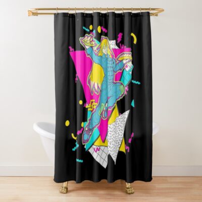 Nikaido - Dorohedoro *90S Graphic Design* Shower Curtain Official Dorohedoro Merch